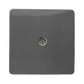 ART-TVSCH  TV Co-Axial 1 Gang Charcoal